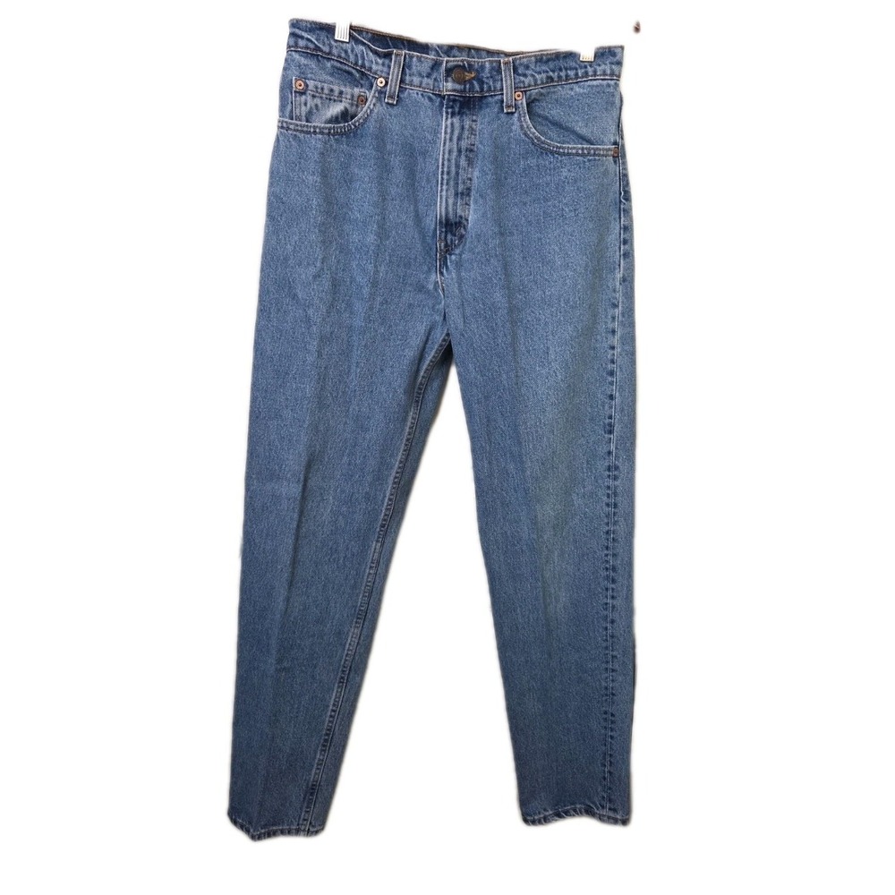 Vintage 90s Levi's 550 Jeans| Relaxed Tapered Medium Wash | Made in USA | 34x34"